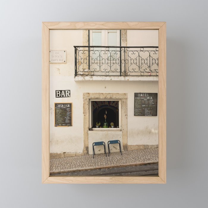 Bar | Lisboa  Framed Mini Art Print