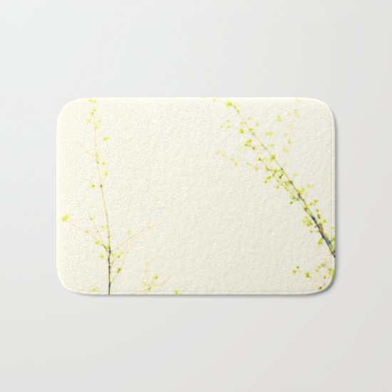 Her Thoughts Were Like Flowers Floating to the Sky Bath Mat