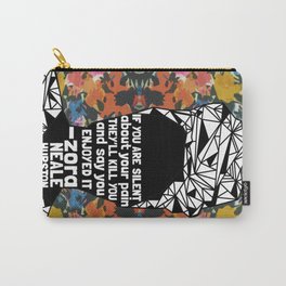 ZNH - If You Are Silent - Black Lives Matter - Series - Black Voices - Floral  Carry-All Pouch