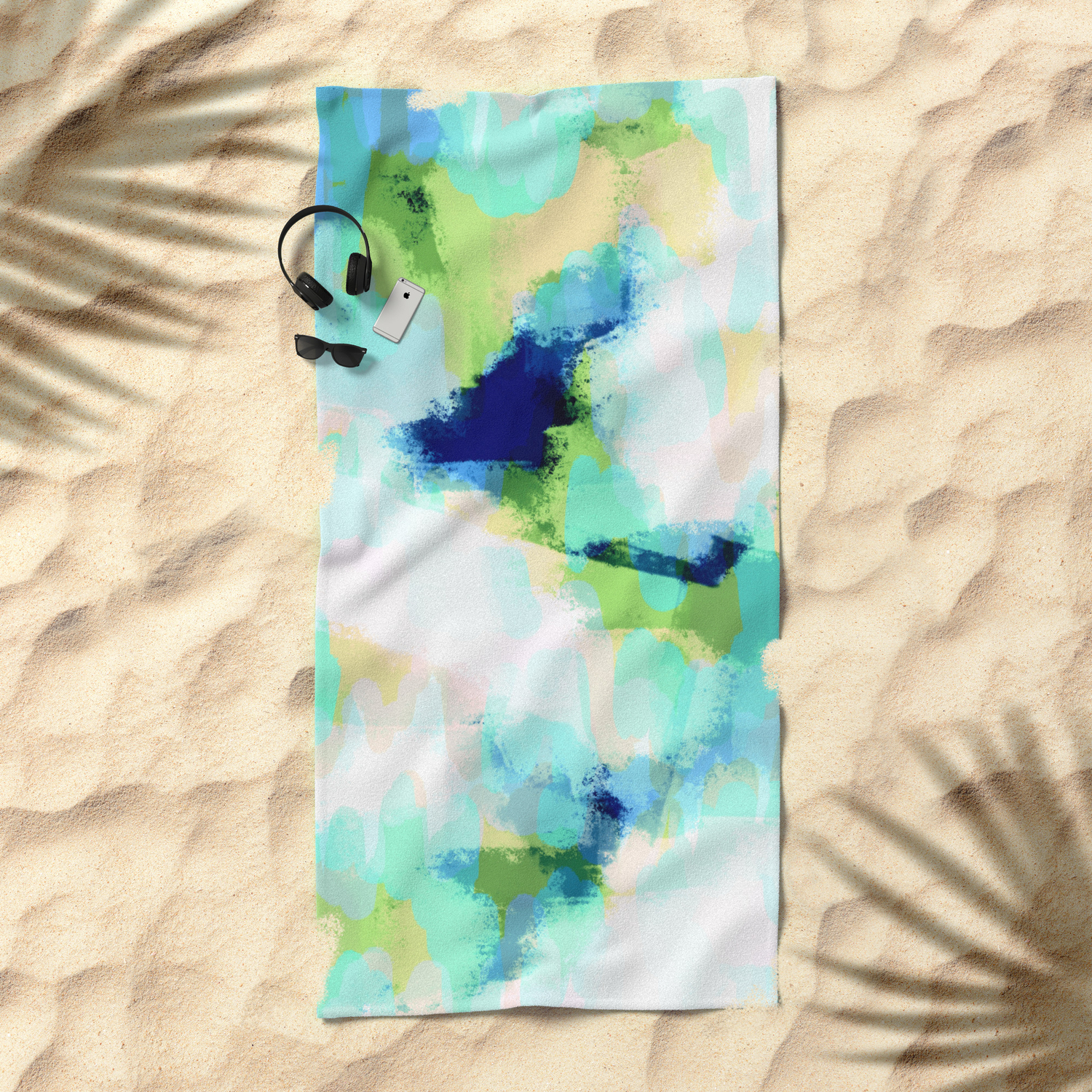 Peacock Peacock Colors Abstract Art Beach Towel By Allyjcat