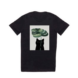 Cat and Plant 16 T Shirt