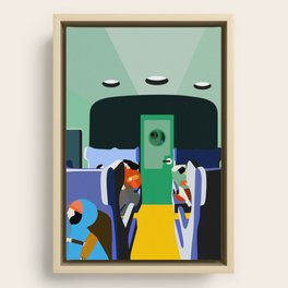 train travel Framed Canvas