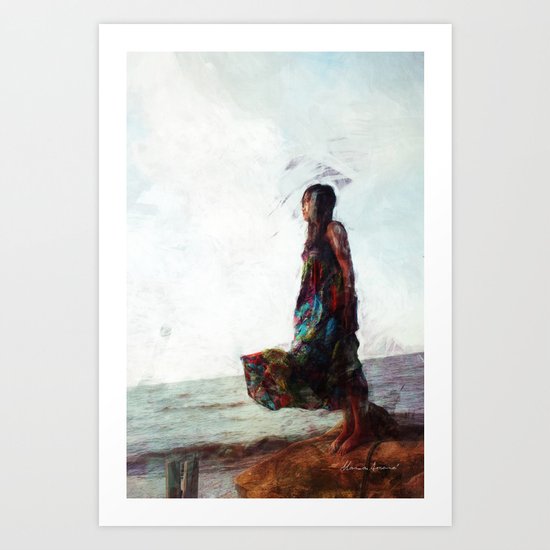 Meet Me at the End of the Bridge 2 Art Print