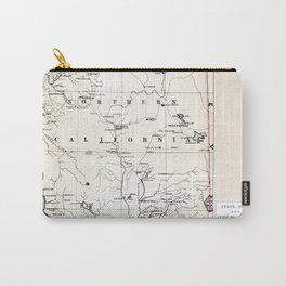 Northern California Map 1866 Carry-All Pouch