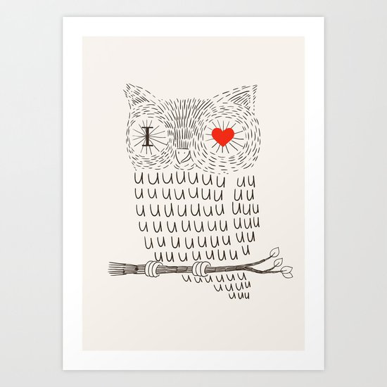 I Love Uuuuuuuu Art Print