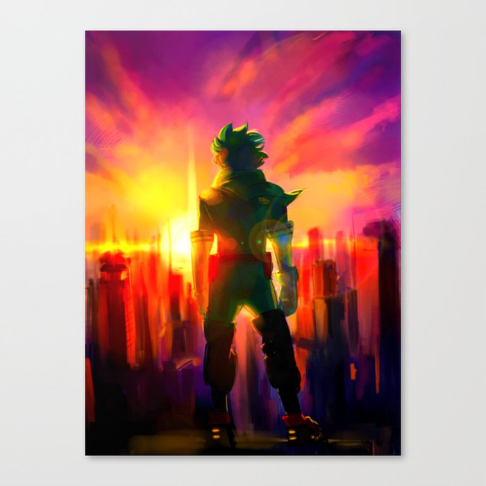 Midoriya Izuku Deku My Hero Academia Canvas Print By