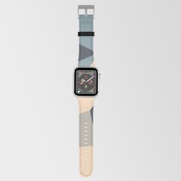 Polygonal variegated seamless pattern. multi-colored polygons of different shapes form a speckled surface. Vintage Apple Watch Band