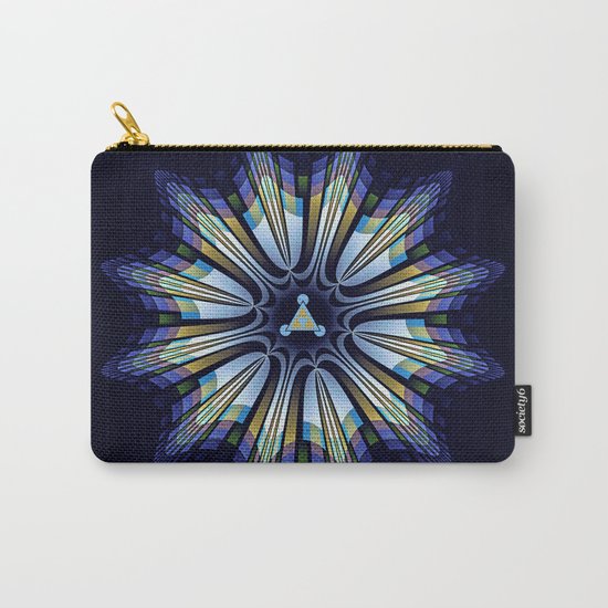 Retro design star in blue, gold, green and pink Carry-All Pouch