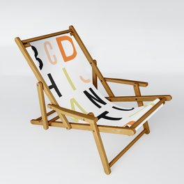 Eclectic Alphabet Sling Chair