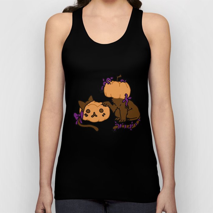 Pumpkin Kitty Tank Top