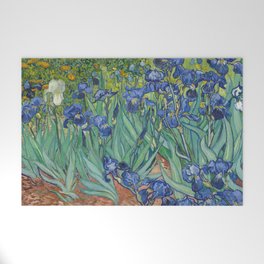 Irises, Vincent Van Gogh Welcome Mat