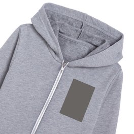 Dark Mulberry Gray - Grey Solid Color Pairs PPG Gibraltar Gray PPG1002-6 Kids Zip Hoodie