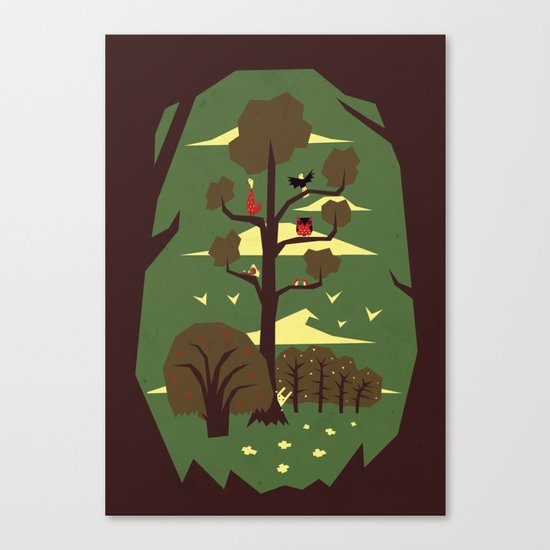 R is for Rabbit Canvas Print