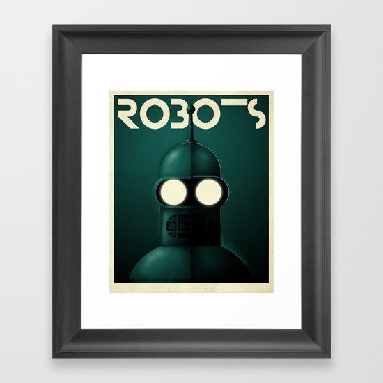 Robots - Bender Framed Art Print