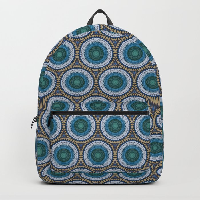 Dark blue circles Backpack