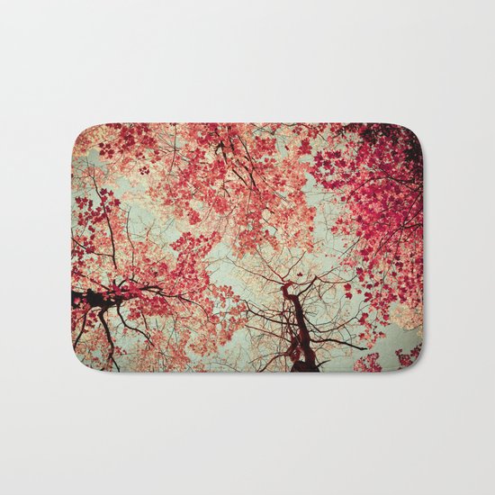 Autumn Inkblot Bath Mat