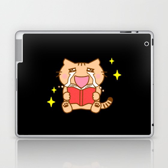 That story Feline Reader Laptop & iPad Skin