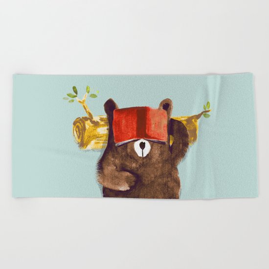 No Care Bear - My Sleepy Pet Beach Towel