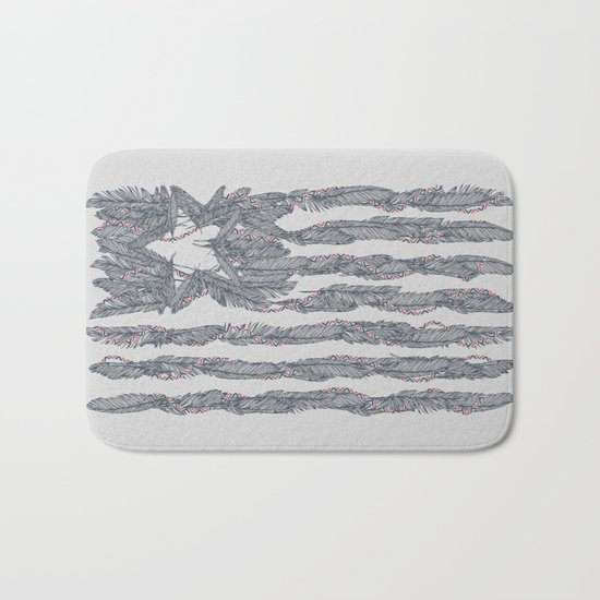 America Feather Flag Bath Mat
