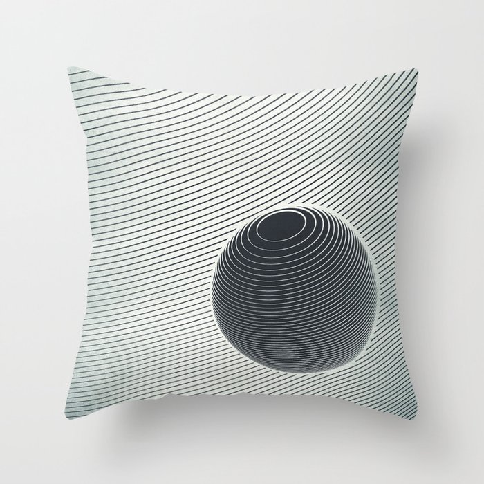 Earth and Moon Throw Pillow
