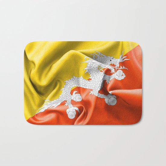 Bhutan Flag Bath Mat