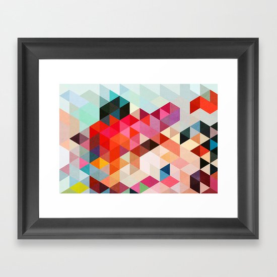 Heavy words 01. Framed Art Print