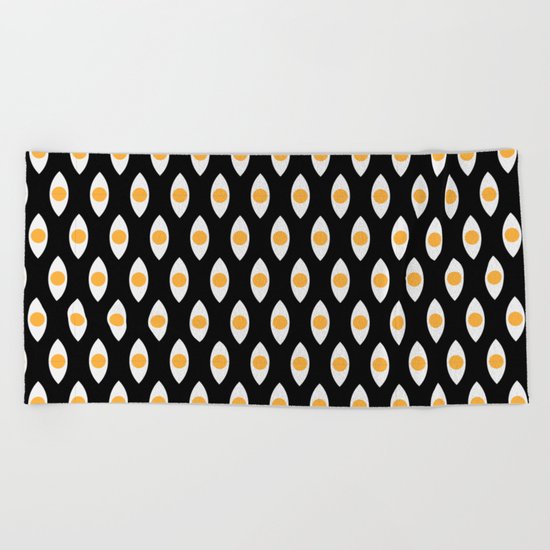 eye pattern Beach Towel