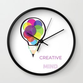  A creative mind is a living mind Wall Clock | Creativemind, Creativetime, Colorfulpencil, Beunique, Becreative, Creativeart, Creativepeople, Creativity, Creativethinking, Besmart 