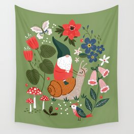 Garden Gnomes Wall Tapestry