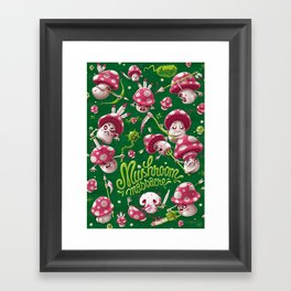 Mushroom massacre Framed Art Print