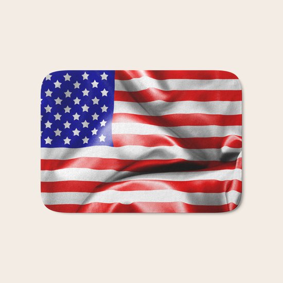 USA Flag Bath Mat