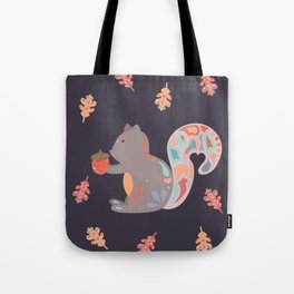 Fall Squirrel Tote Bag