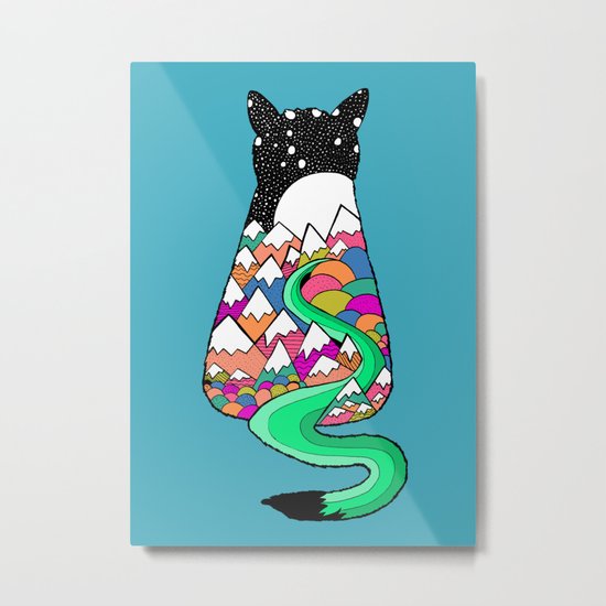 Catscape Metal Print