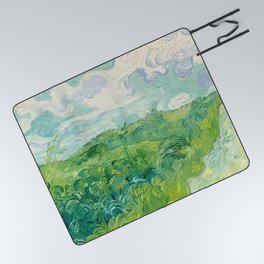 Vincent Van Gogh "Green Wheat Fields, Auvers" Picnic Blanket