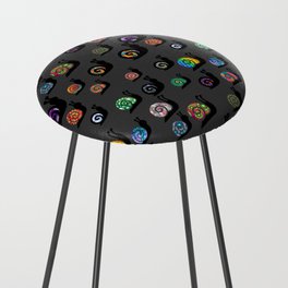 Colourful Snails Counter Stool