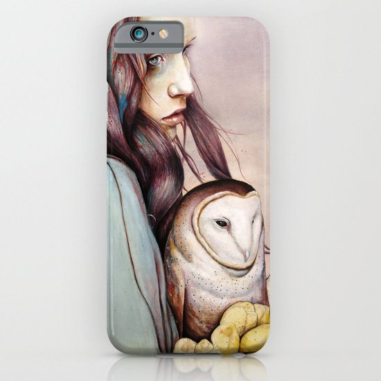 The Girl and the Owl iPhone & iPod Case