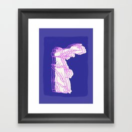 abstract winged victory  Framed Art Print