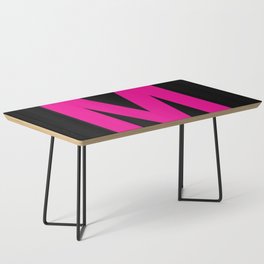 Letter M (Magenta & Black) Coffee Table