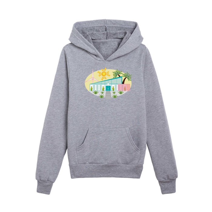 Mid Century Wedge Kids Pullover Hoodie