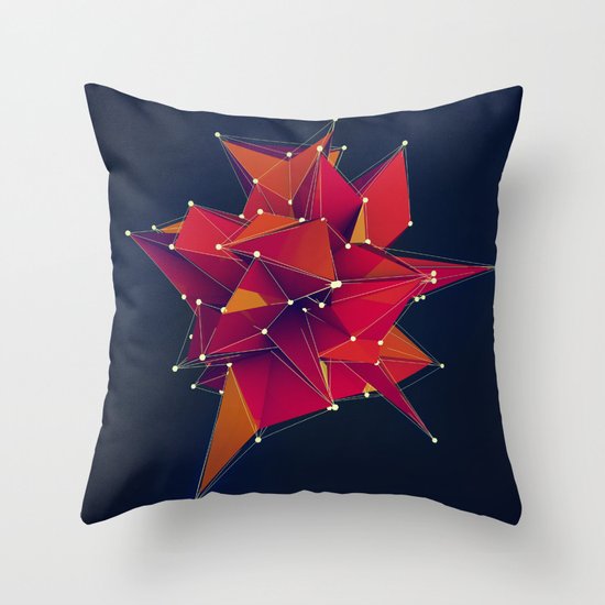 Architecture Polygons Throw Pillow