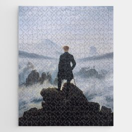 Wanderer above the Sea of Fog - Caspar David Friedrich  Jigsaw Puzzle