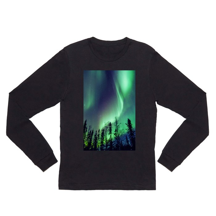 Northern Lights in Yellowknife Long Sleeve T Shirt