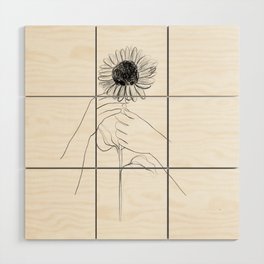 There's Still Hope Sunflower Wood Wall Art