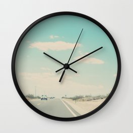 lets go on a road trip photograph Wall Clock