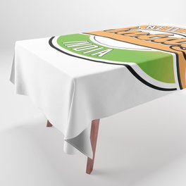 New Delhi vintage style logo. Tablecloth