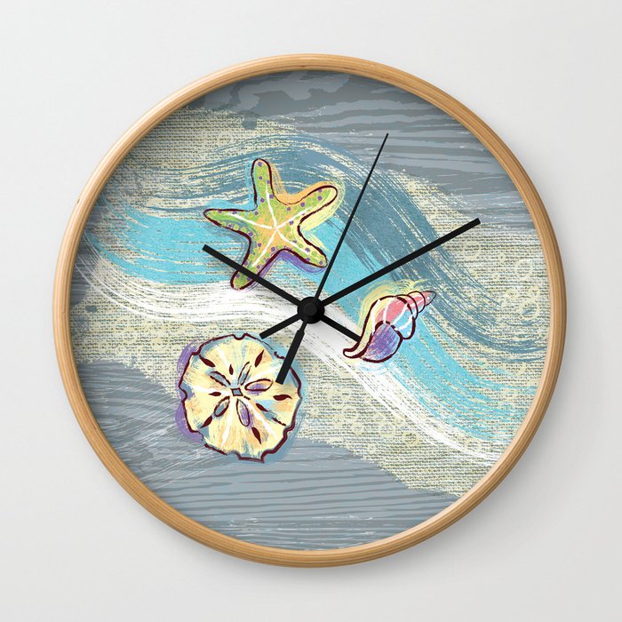 Starfish Beach-Comber Wall Clock