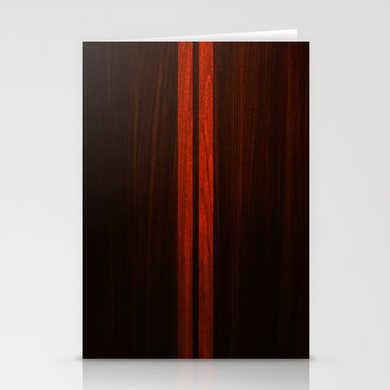 Wooden Striped Oak case Stationery Cards