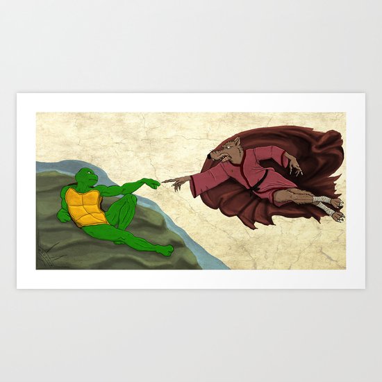 The Creation of the Turtle Art Print