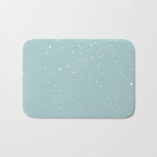 Snowfall paint splatter Bath Mat