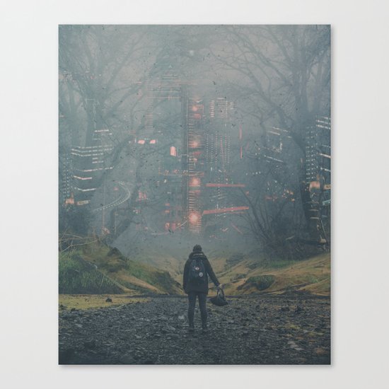 Digital Forest Canvas Print